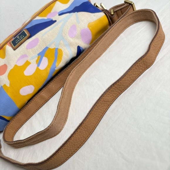 Fossil Preston Crossbody Bag Abstract Floral Crossbody Canvas Bag - Picture 5 of 16